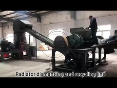 Radiator recycling equipment